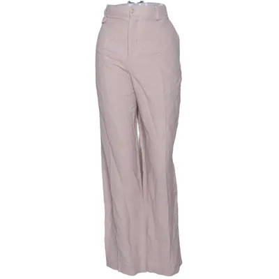 Chinos (Beige) van Zara Linnen, Viscose