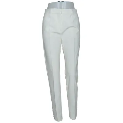 Kostuumbroek (Wit) van MaxMara Elastaan, Polyamide, Viscose