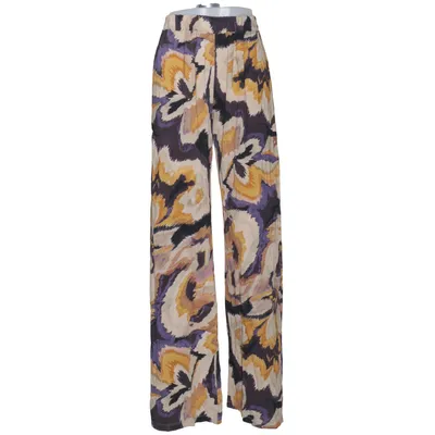 Pantalon patte d'éléphant (Beige, Violet, Jaune) de Alpha Studio Élasthane, Viscose