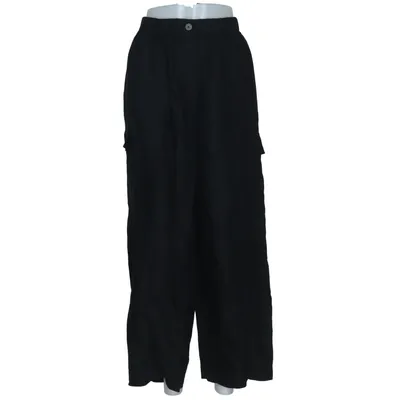 Cargo pants (Black) from Oysho Linen, Viscose