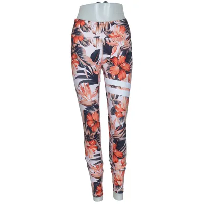 Træningsleggings (Orange, Sort, Beige) fra Stronger Elastan, Polyester