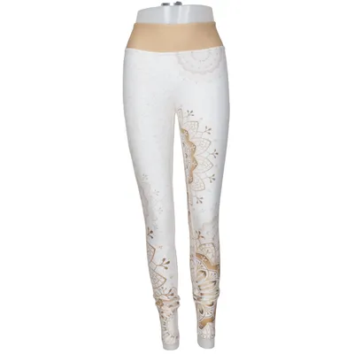 Collants de sport (Blanc, Beige) de Maya Freya Élasthane, Polyester