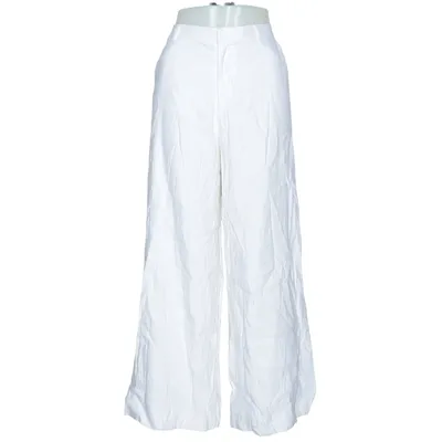 Palazzobukser (Hvid) fra Club Monaco Elastan, Linned, Polyester, Viscose