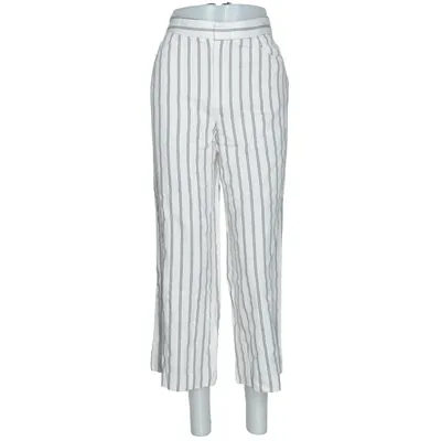 Byxor (Vit, Brun) från Massimo Dutti Bomull, Polyester, Viskos, Ull