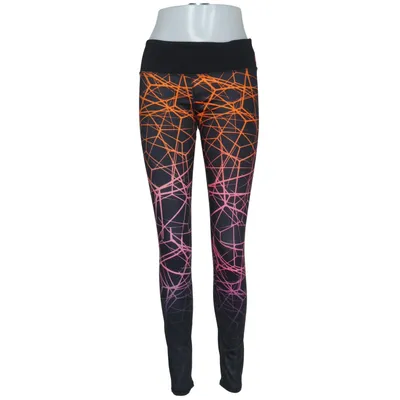 Träningstights (Svart, Flerfärgad) från Fila Elastan, Polyester