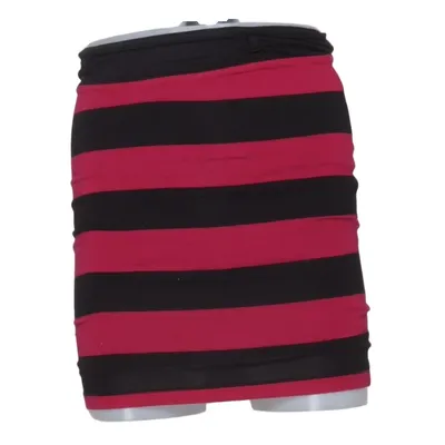 Jupe (Noir, Rose) de Fishbone Élasthane, Viscose