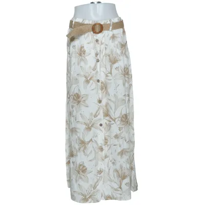 Maxi skirt (White, Brown) from Elite Elastane, Viscose