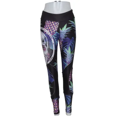 Sports tights (Black, Multicolored) from Northern Spirit Elastane, Polyamide