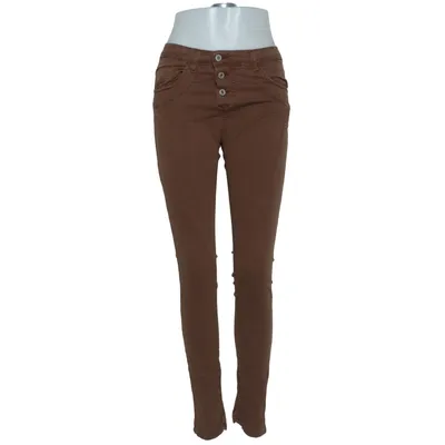 Jeans (Brun) från Please Vintage Glam Bomull, Elastan