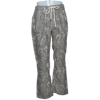 Pyjamasbyxor (Grå, Vit) från Oas Bomull, Linne