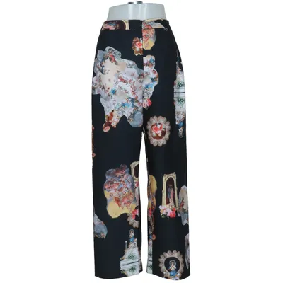 Pantalon patte d'éléphant (Noir, Multicolore) de MaxJenny Viscose