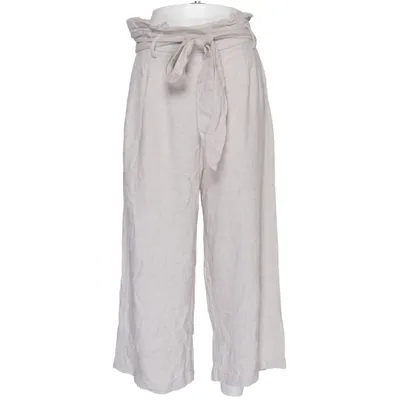 Palazzo pants (Beige) from Dilvin Basic Linen, Viscose