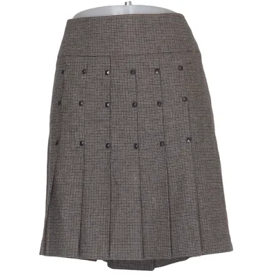 Skirt (Brown) from Strenesse Blue Acetate, Elastane, Polyester, Wool