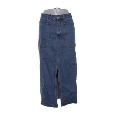 Jeansnederdel (Blå) fra Shein Bomuld, Polyester