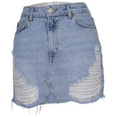 Jupe en jean (Moto) de Topshop Moto Coton