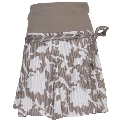 Skirt (Brown, White) from Roxy Cotton, Elastane