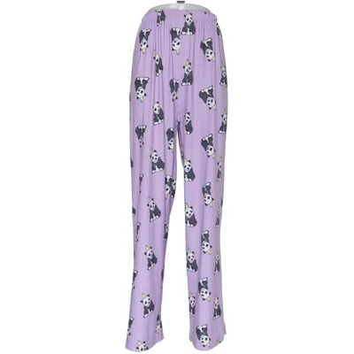 Pyjamasbyxor (Lila, Svart, Vit) från Loungeable Elastan, Polyester