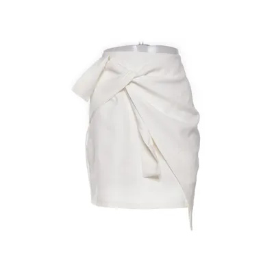 Jupe portefeuille (Blanc) de Lucy Wang Élasthane, Polyester