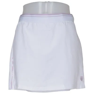 Jupe de sport (Blanc) de K-Swiss Élasthane, Polyester recyclé
