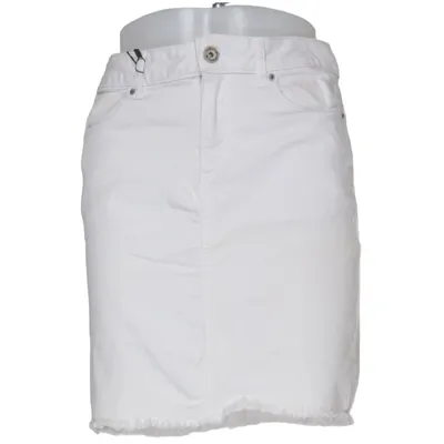 Jeanskjol (Vit) från Pieces Bomull, Elastan, Polyester, Viskos