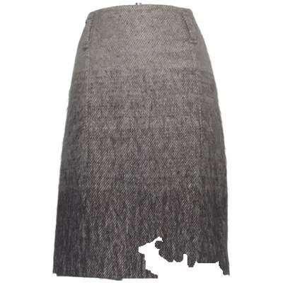 Skirt (Gray) from Gunex Mohair, Polyamide, Silk, Wool