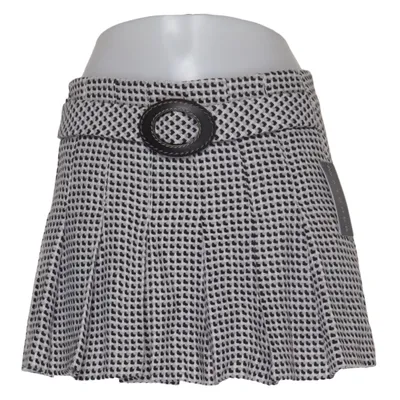 Skirt (Black, White) from Watcher Acetate, Acrylic, Polyester, Wool