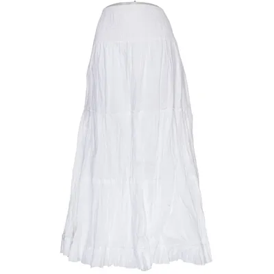 Maxi rok (Wit) van Camaïeu Katoen