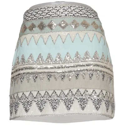 Skirt (Green, Beige, Multicolored) from MissKoo Polyester