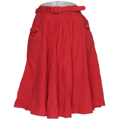 Nederdel (Rød) fra Collectif Vintage Bomuld, Elastan
