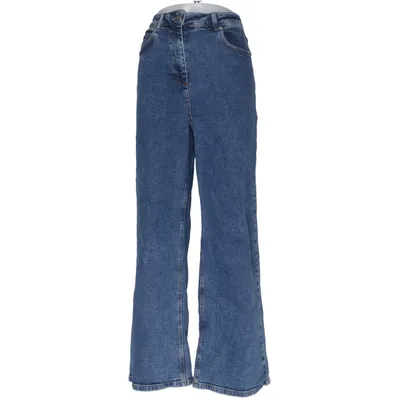 Jean (Bleu) de NA-KD Art Coton, Élasthane, Polyester