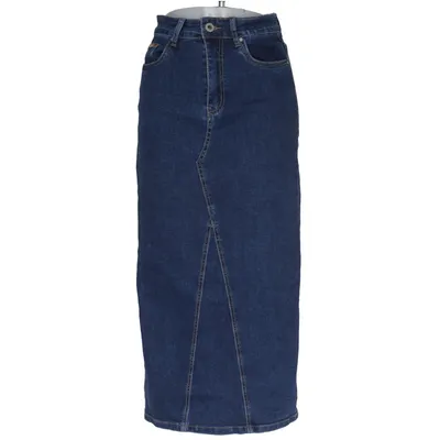 Spijkerrok (Blauw) van Karostar Katoen, Elastaan, Polyester