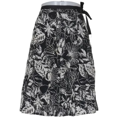 Skirt (Black, White) from Imitz Linen, Polyamide, Viscose