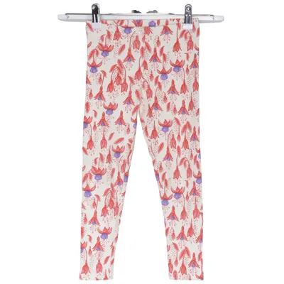 Leggings (Vit, Röd, Lila) från Mini Rodini Bomull, Elastan