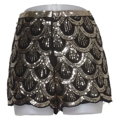 Korte broek (Zwart, Goud) van Realty Polyester
