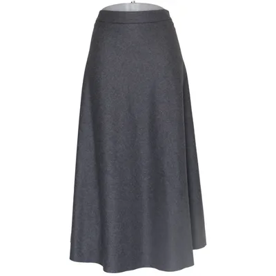 Långkjol (Grå) från MaxMara Polyamid, Silke, Ull