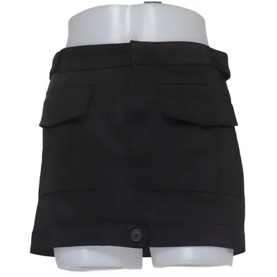 Skirt (Black) from Zara Cotton, Elastane, Polyester