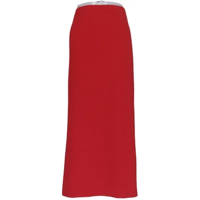 Jupe longue (Rouge) de JYOTHI Élasthane, Polyester