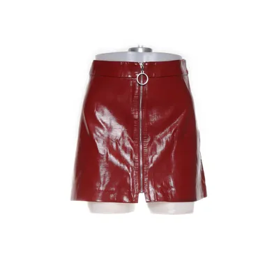 Vinyl rok (Rood) van Zara Trafaluc Collection Polyurethaan