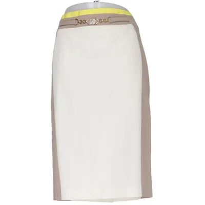 Nederdel (Beige, Hvid, Gul) fra Angelo Marani Elastan, Polyester