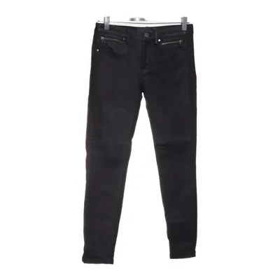 Leren broek (Zwart) van Zoul Edition Katoen, Elastaan, Leer