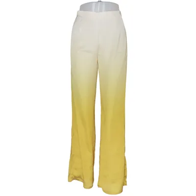 Palazzobukser (Gul, Hvid) fra Mango Genanvendt polyester