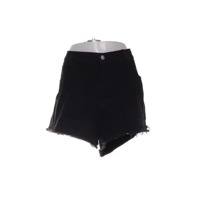 Denim shorts (Black) from Shein Curve Cotton, Polyester, Viscose