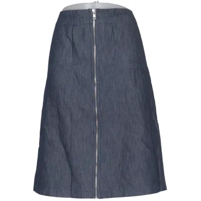 Denim skirt (Blue) from Rue Blanche Cotton, Linen