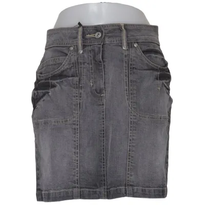 Jeanskjol (Grå) från Casual by Halens Bomull, Elastan