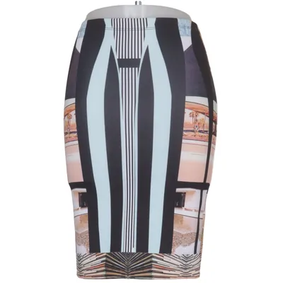 Rok (Zwart, Meerkleurig) van Clover Canyon Elastaan, Polyester
