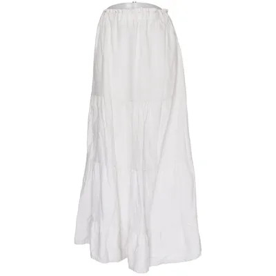 Långkjol (Beige) från Maria Linne, Viskos