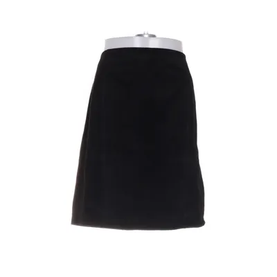 Leather skirt (Black) from Frk. Polyester, Suede