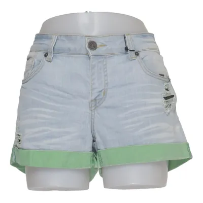 Denim shorts (Blauw, Groen) van One Green Elephant