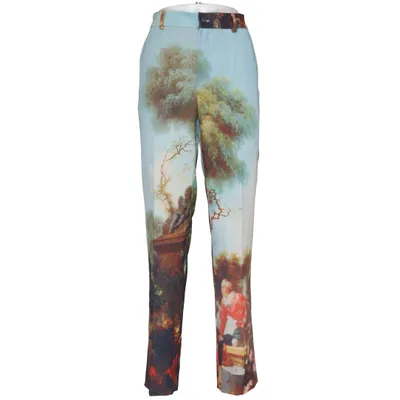 Broek (Blauw, Meerkleurig) van MaxJenny Viscose