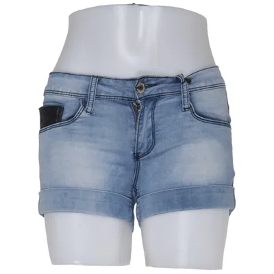 Short en jean (Bleu) de Rose Player Coton, Élasthane, Polyester